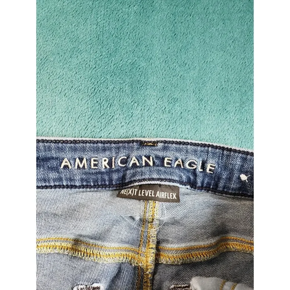 American Eagle Jeans Size 28x32 Mens Blue Pants Stretch Denim Mid Rise Skinny